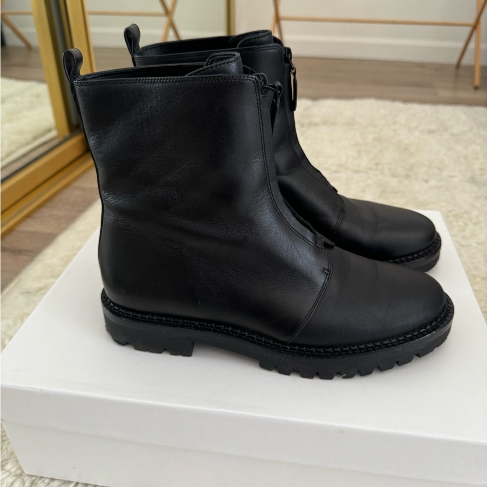 VINCE Cabria Water Resistant Front Zip Boots